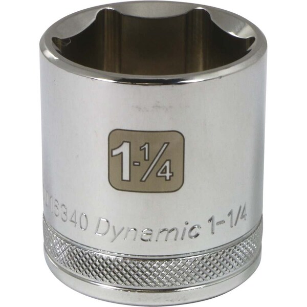 1/2" Drive, 1-1/4" SAE Socket, 6 Points